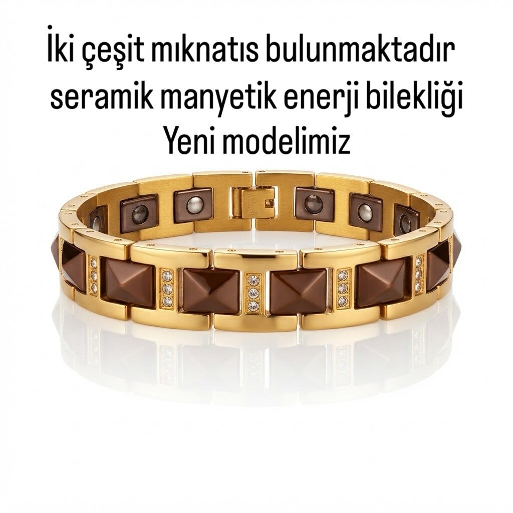 Manyetik seramik enerji bilekliği birinci sınıftır kapıda ödeme ve şeffaf kargoyla gönderdiğimiz mevcuttur